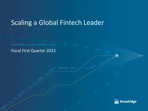 Broadridge Financial Solutions | Results Presentation Deck | 28 slides