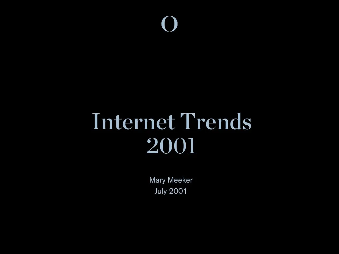 2001 Bond Cap Internet Trends 2001 · slide 1
