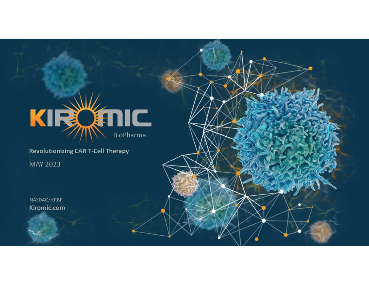 Kiromic BioPharma | Investor Presentation Deck | 25 slides · slide 1