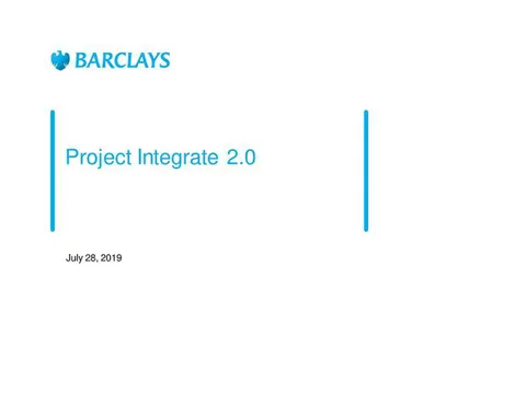 Barclays | Investment Banking Pitch Book | 40 slides