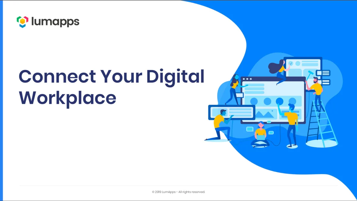 French startup LumaApps landed $70 million from investors including Goldman Sachs. These 9 slides walk investors to the heart of its pitch. · slide 1