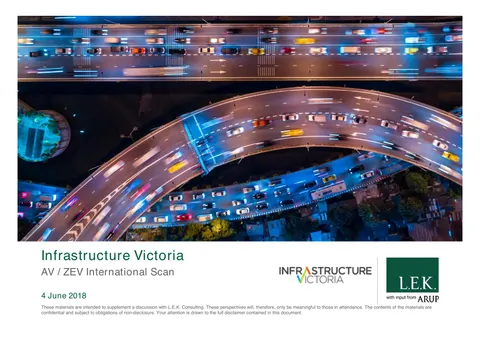 LEK Infrastructure Victoria AZZEV International Scan