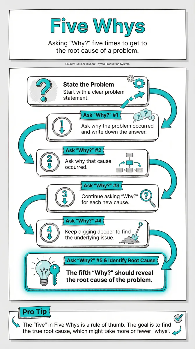 Five Whys illustration