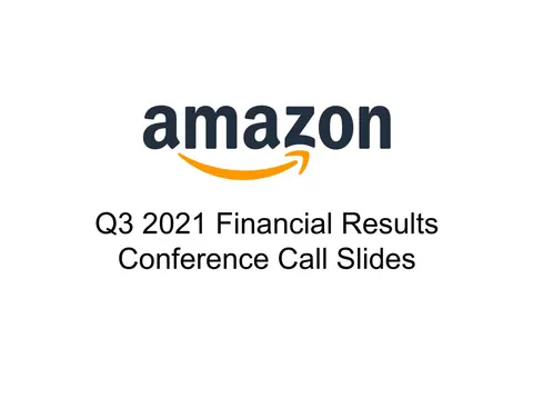 Amazon | Results Presentation Deck | 19 slides