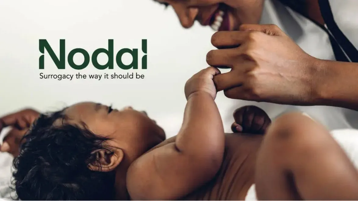 Pitch deck: surrogacy startup Nodal raises $4.7 million from Amplo · slide 1