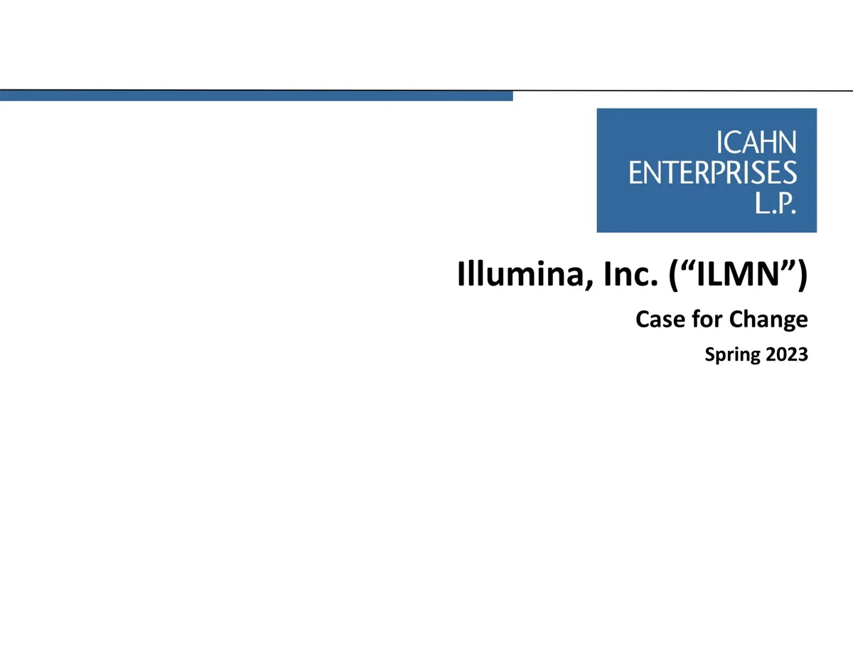Icahn Enterprises | Activist Presentation Deck | 37 slides · slide 1
