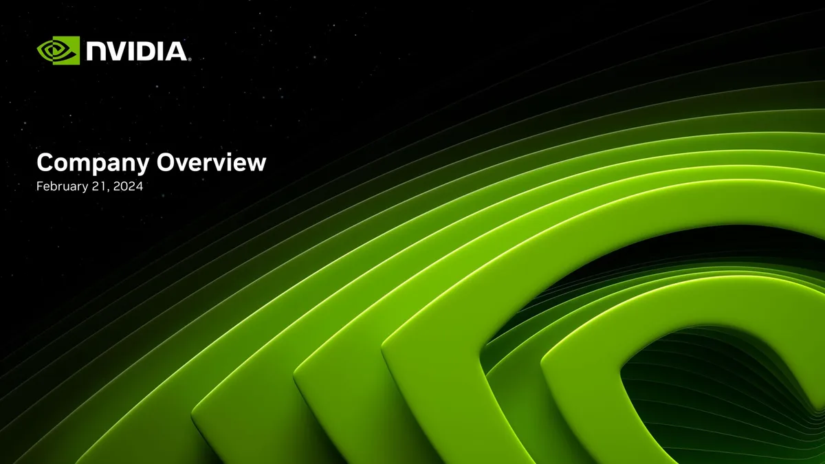 NVIDIA | Investor Presentation Deck | 40 slides · slide 1