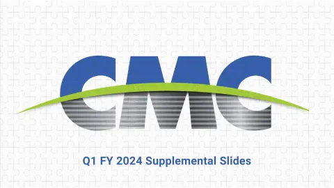 Commercial Metals Company | Results Presentation Deck | 27 slides