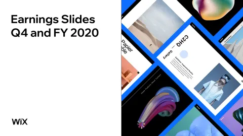 Wix | Results Presentation Deck | 15 slides