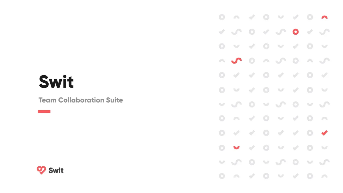 Minimalist design with a grid of abstract icons.