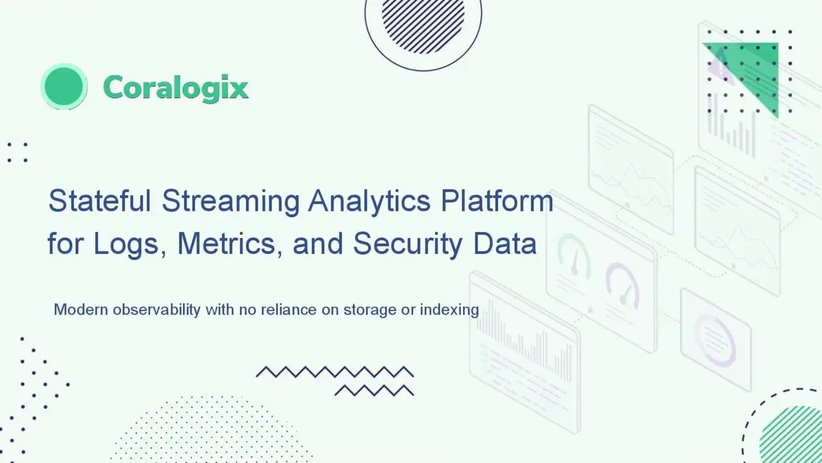 Analytics is predicted to be worth $130 billion by 2026. Check out the 21-slide pitch deck Coralogix used to raise $55 million from VCs. · slide 1