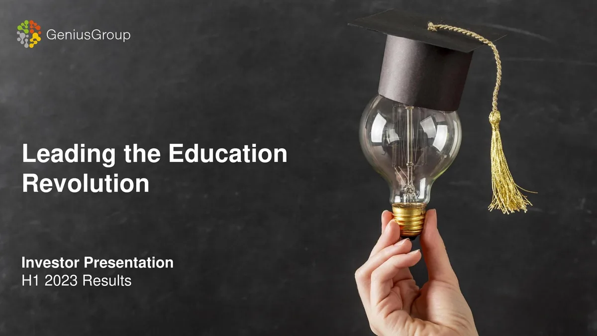 Features a symbolic image of a lightbulb wearing a graduation cap.