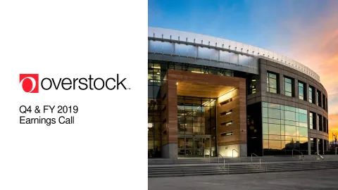 Overstock | Results Presentation Deck | 50 slides
