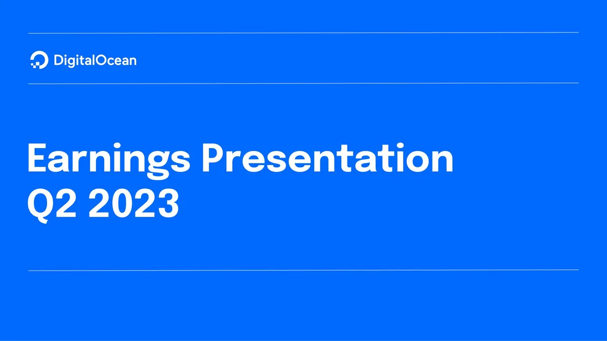 DigitalOcean | Results Presentation Deck | 24 slides · slide 1