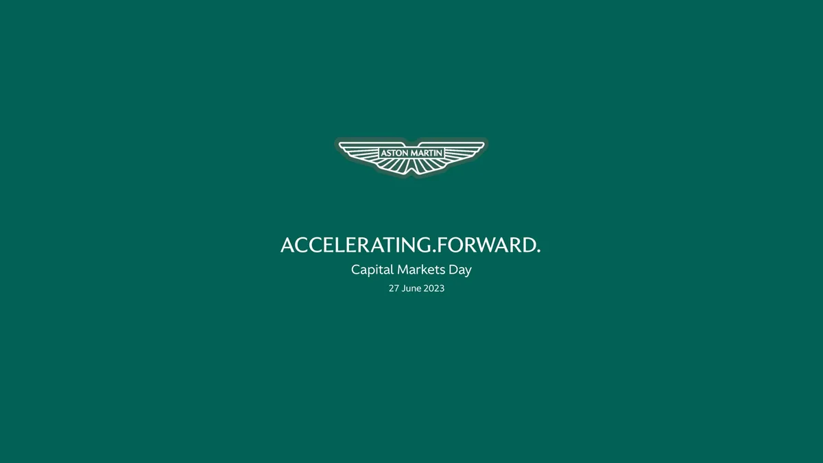 Aston Martin Lagonda | Investor Day Presentation Deck | 66 slides · slide 1