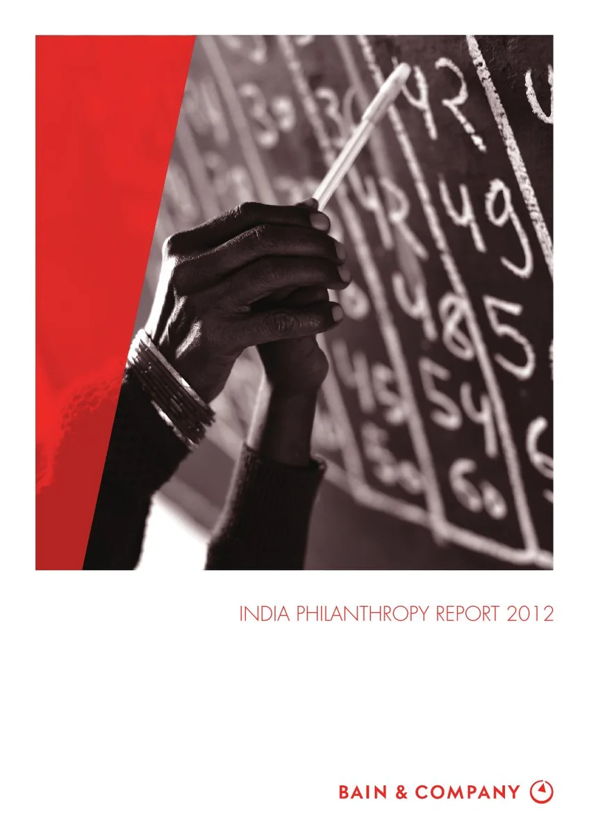India Philanthropy Report 2012 · slide 1