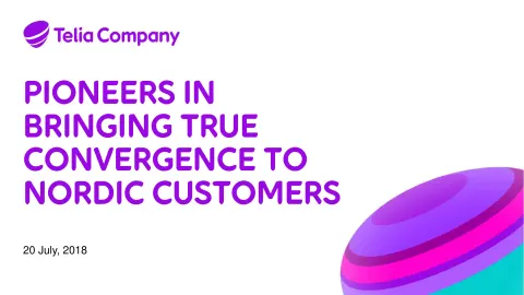 Telia Company | Mergers and Acquisitions Presentation Deck | 20 slides