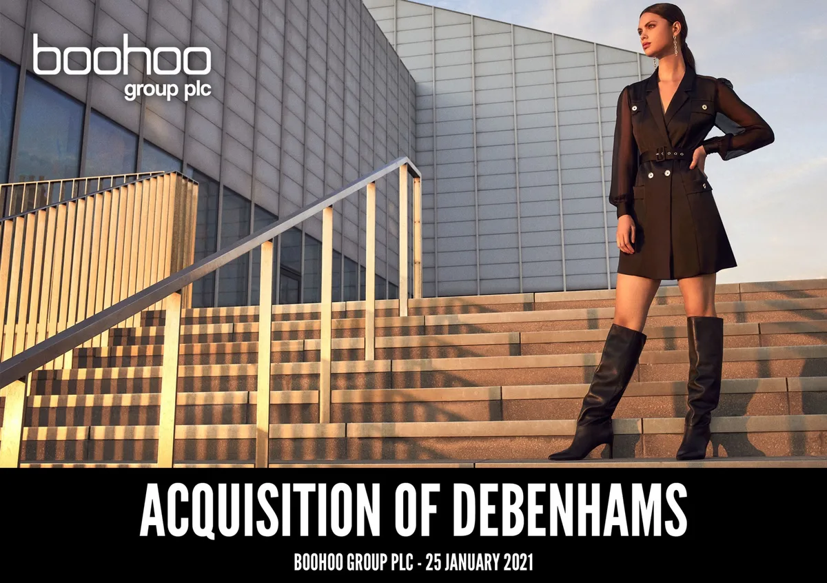 Boohoo Group | Mergers and Acquisitions Presentation Deck | 10 slides · slide 1