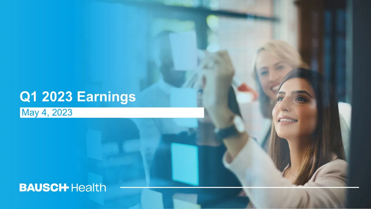 Bausch Health Companies | Results Presentation Deck | 40 slides · slide 1