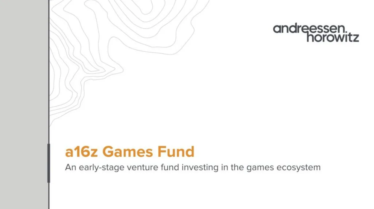 a16z games fund 1 · slide 1