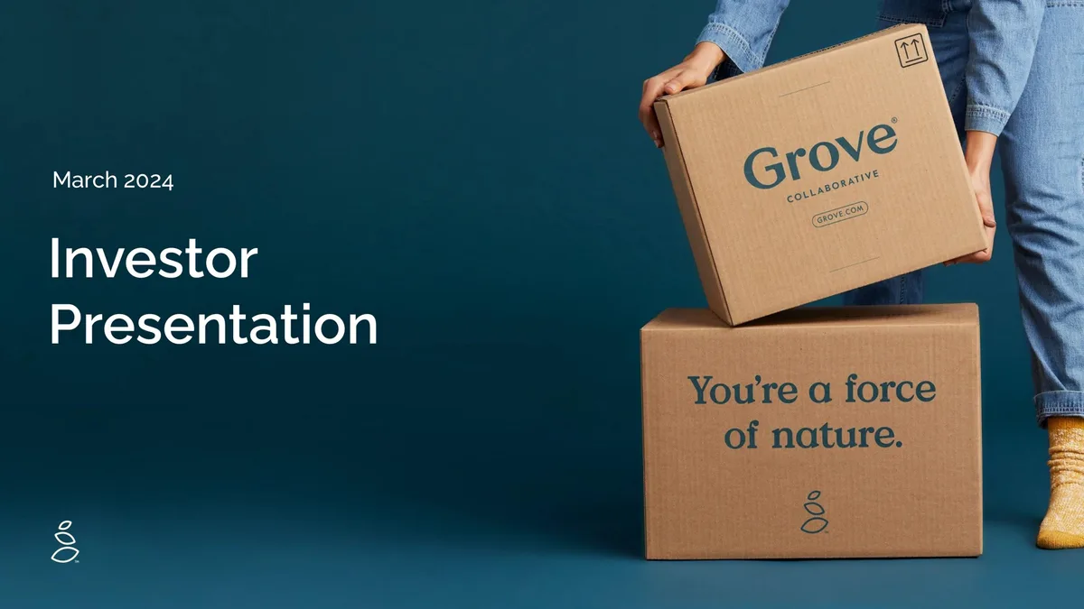 Grove | Investor Presentation Deck | 33 slides · slide 1
