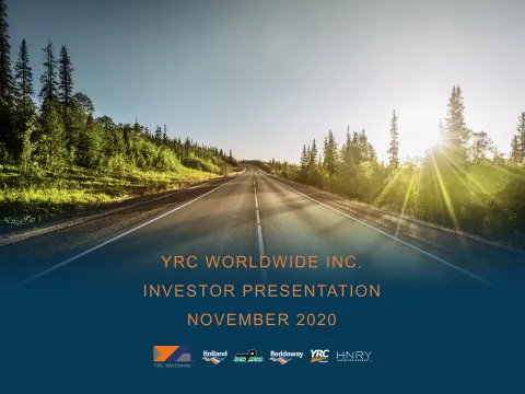 Yellow Corporation | Investor Presentation Deck | 19 slides
