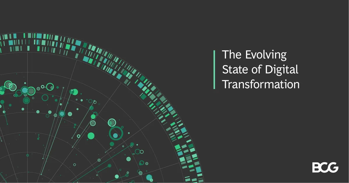 Features a stylized circular data visualization graphic.