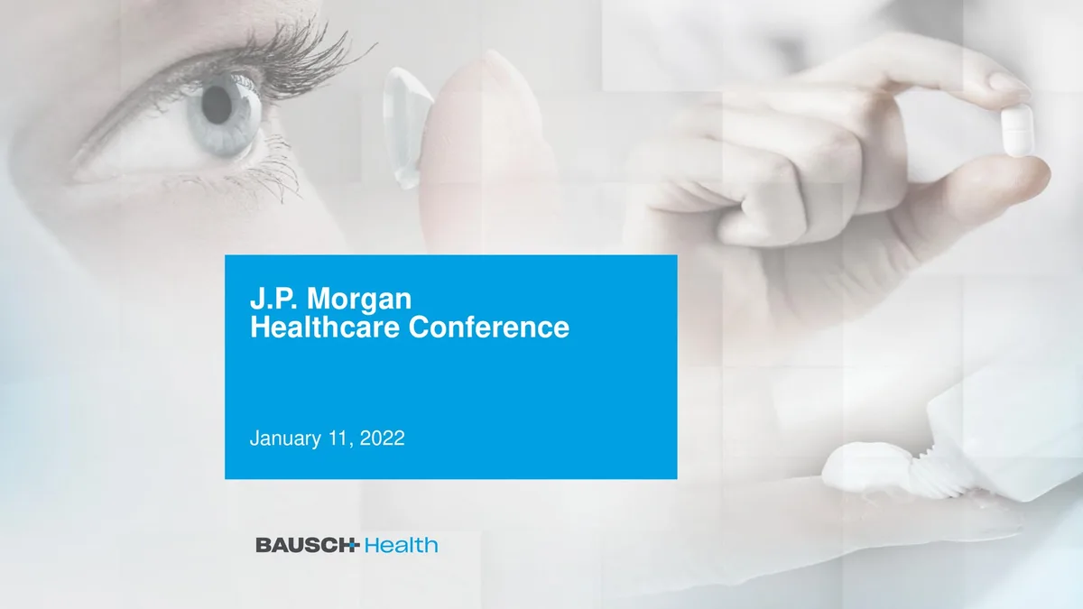 Bausch Health Companies | Investor Conference Presentation Deck | 26 slides · slide 1