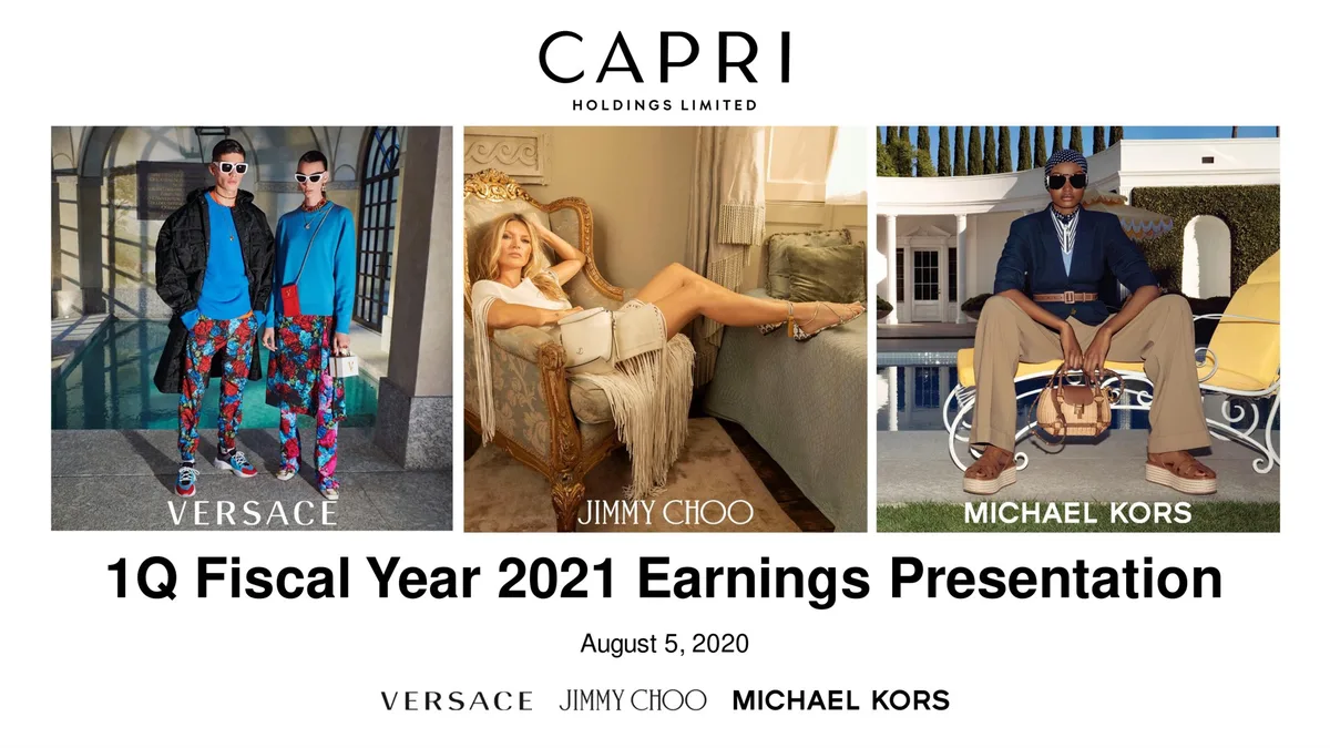 Capri Holdings | Results Presentation Deck | 9 slides · slide 1