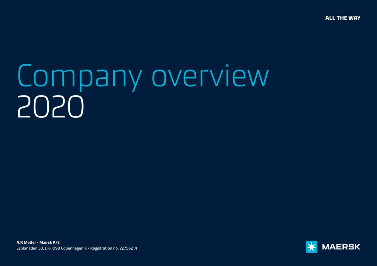Maersk | Investor Presentation Deck | 14 slides · slide 1