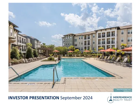 Independence Realty Trust | Investor Presentation Deck | 55 slides