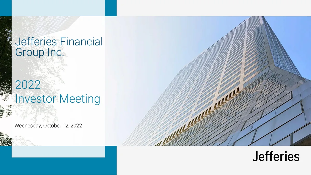 Jefferies Financial Group | Investor Day Presentation Deck | 76 slides · slide 1
