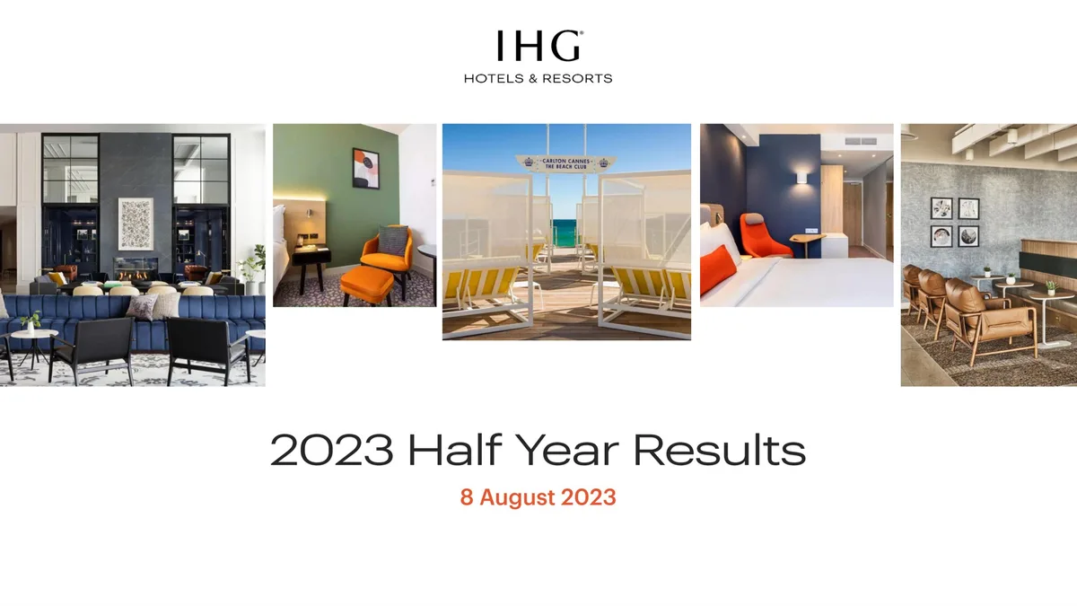IHG Hotels | Results Presentation Deck | 54 slides · slide 1