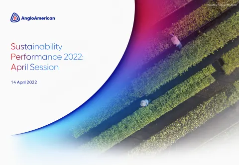 AngloAmerican | ESG Presentation Deck | 34 slides