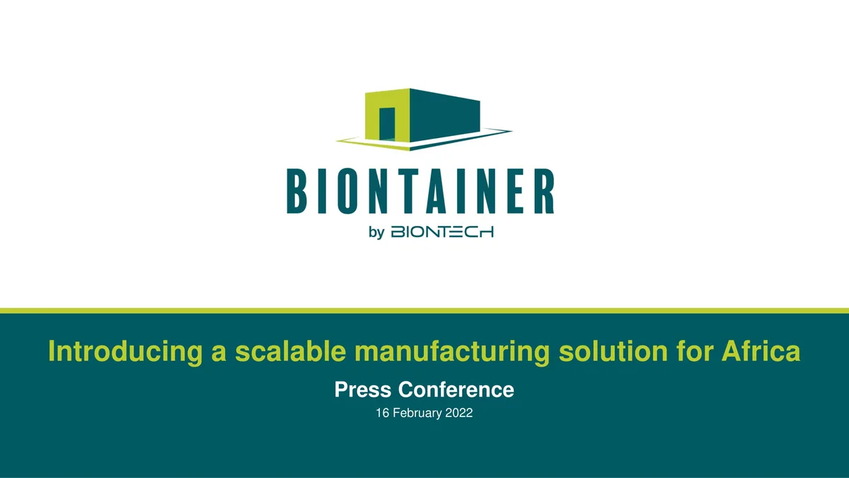 BioNTech | Investor Day Presentation Deck | 15 slides · slide 1