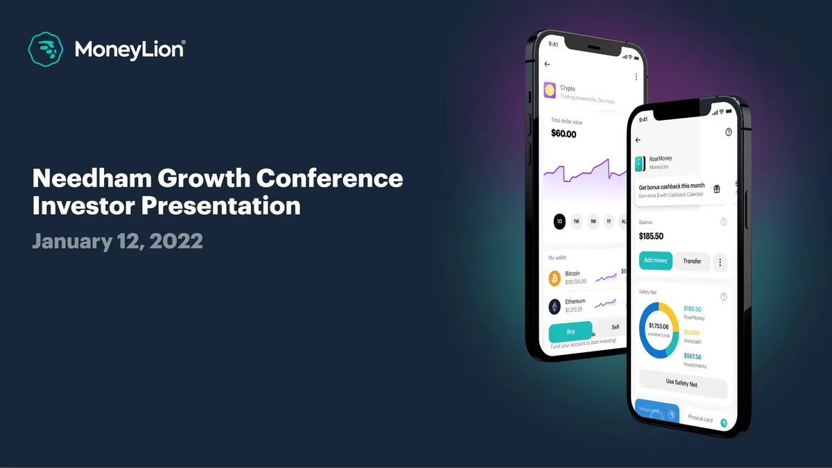 MoneyLion | Investor Conference Presentation Deck | 37 slides · slide 1