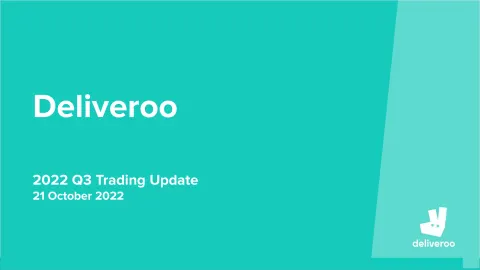 Deliveroo | Results Presentation Deck | 16 slides
