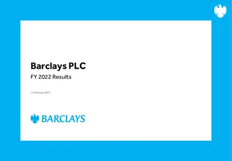 20230215 Barclays FY22 Results Presentation