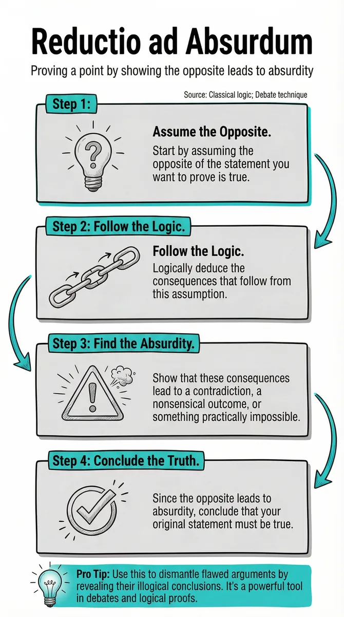 Reductio ad Absurdum pattern illustration