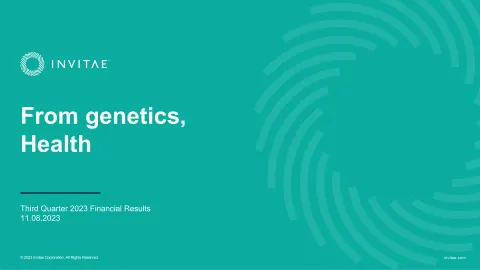 Invitae | Results Presentation Deck | 27 slides