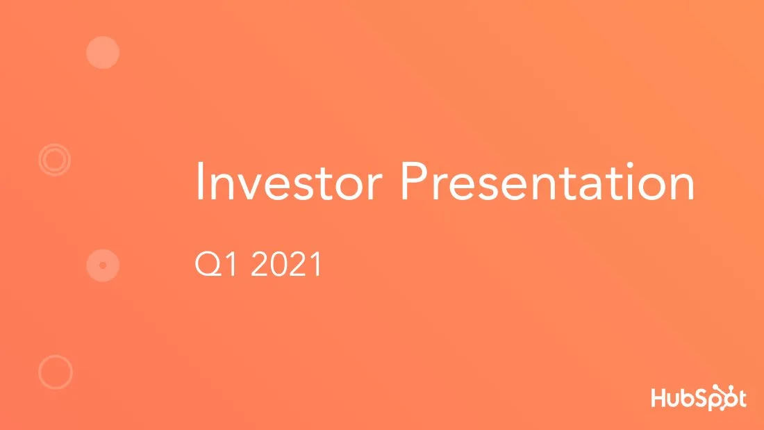 2021 Q1 Investor Presentation · slide 1