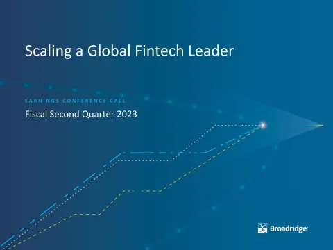 Broadridge Financial Solutions | Results Presentation Deck | 31 slides