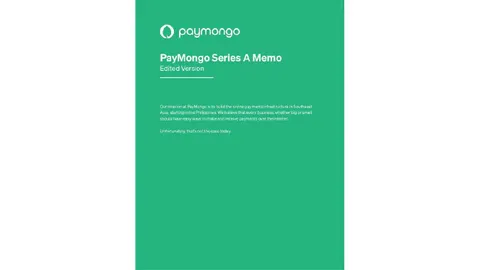 PayMongo seriesA investment memo