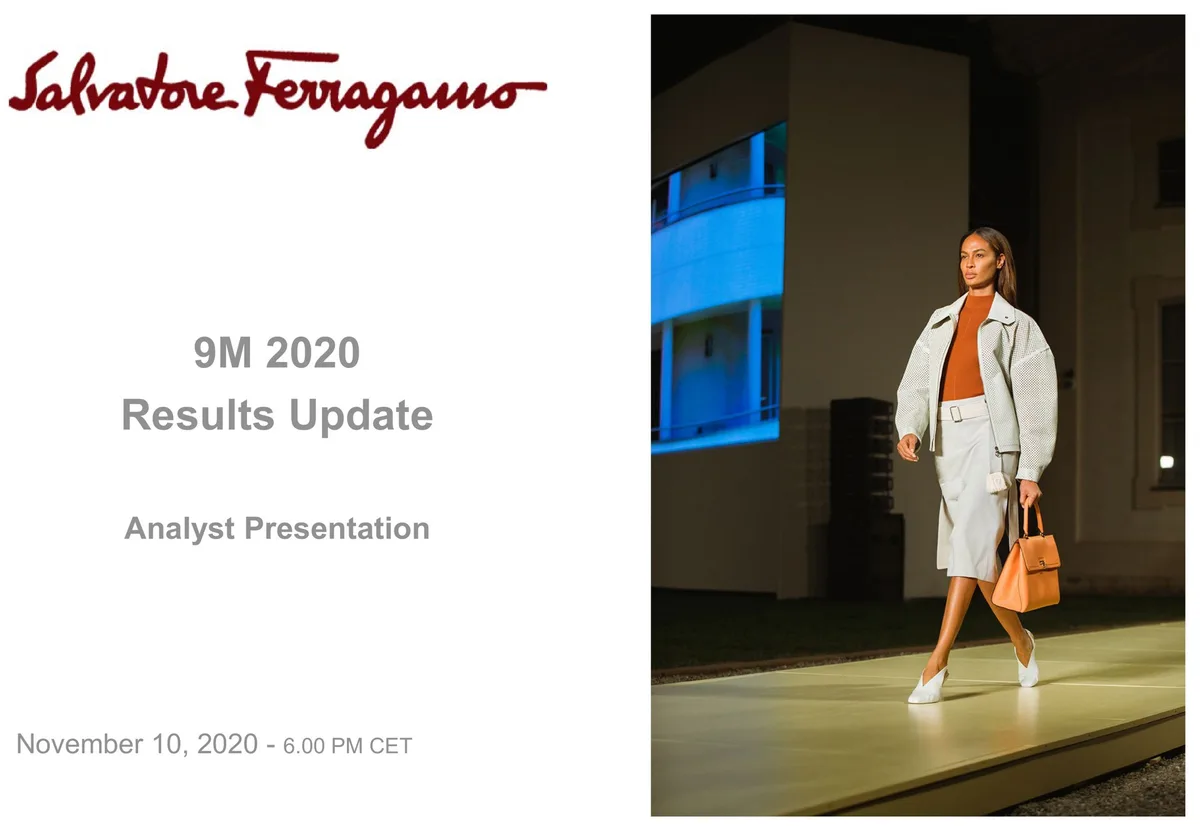 Salvatore Ferragamo | Results Presentation Deck | 11 slides · slide 1