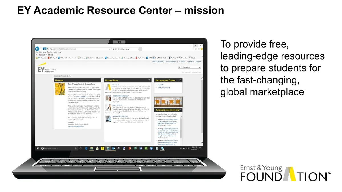 EY Academic Resource Center – mission · slide 1