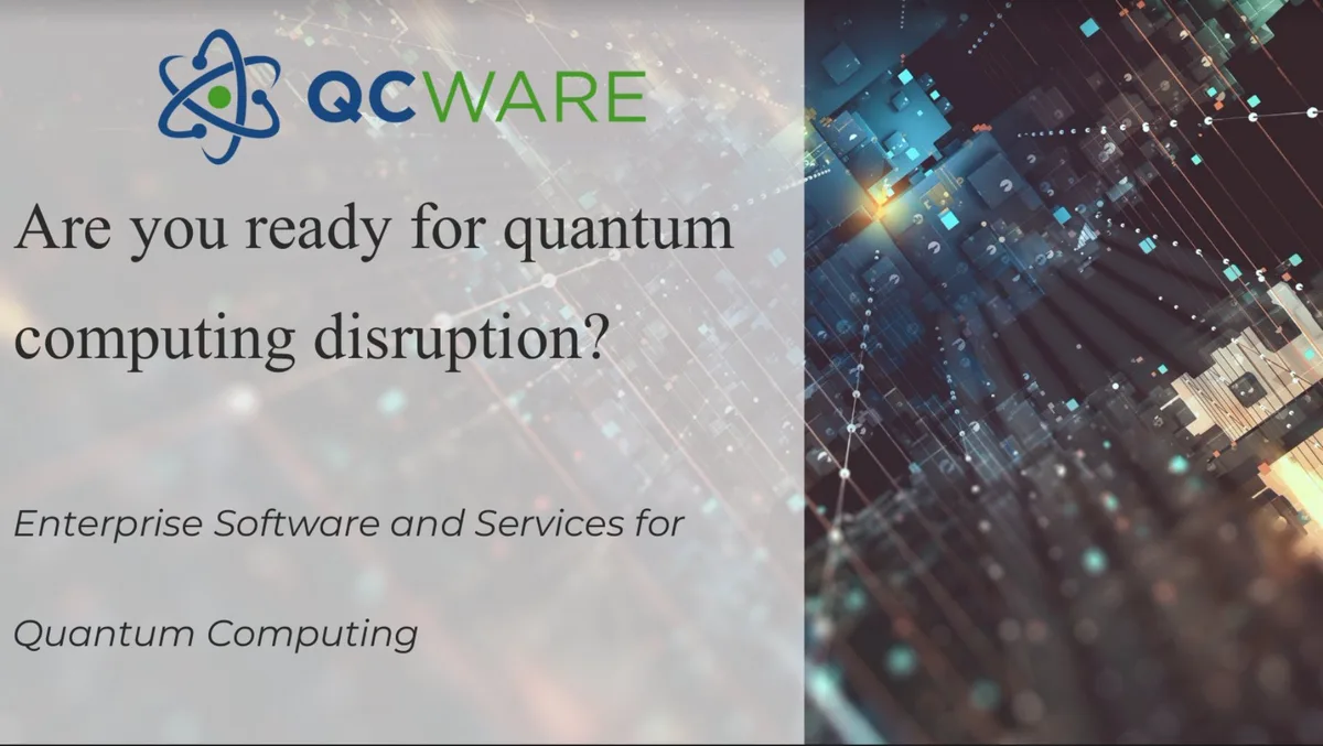 Quantum-computing startup QC Ware's $25 million Series B pitch deck · slide 1