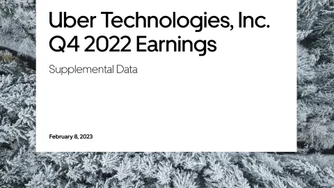 Uber | Results Presentation Deck | 32 slides