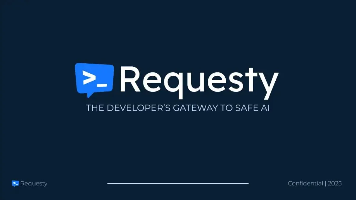 Pitch deck: AI startup Requesty raises $3M, helps devs build on LLMs · slide 1