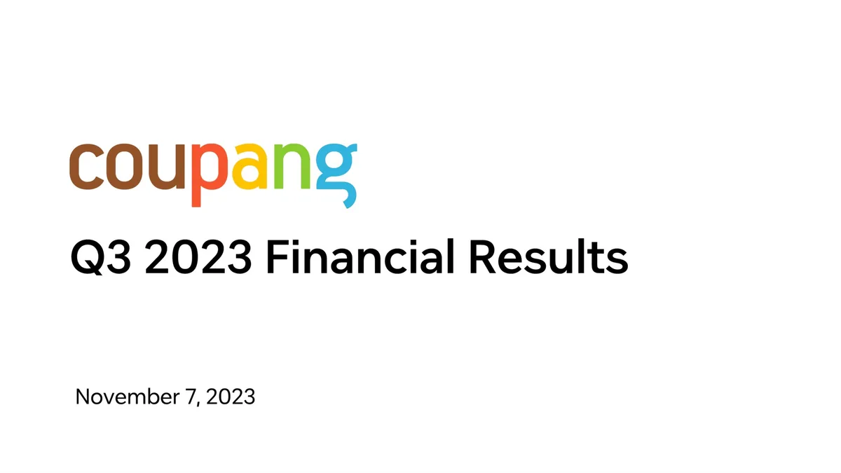 Coupang | Results Presentation Deck | 22 slides · slide 1