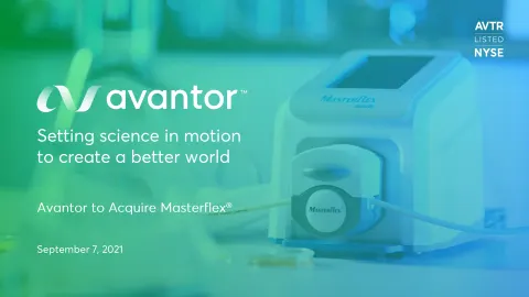 Avantor | Mergers and Acquisitions Presentation Deck | 10 slides